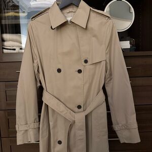 Aritzia Women’s The Finch Trench Coat by Babaton, Size S, Beige, Tan, City Twill